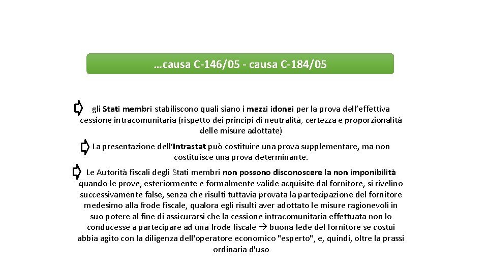 a pag. 56 della dispensa …causa C-146/05 - causa C-184/05 gli Stati membri stabiliscono