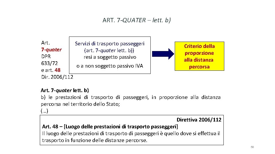 ART. 7 -QUATER – lett. b) Art. Servizi di trasporto passeggeri 7 -quater (art.
