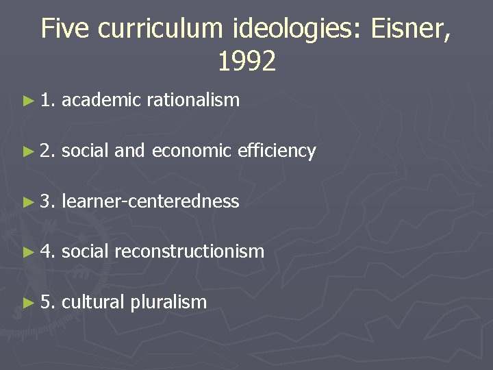 Planning Goals and Learning Outcomes Professor Mavis 9610005