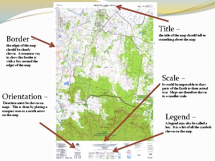 Title – Border – the title of the map should tell us something about