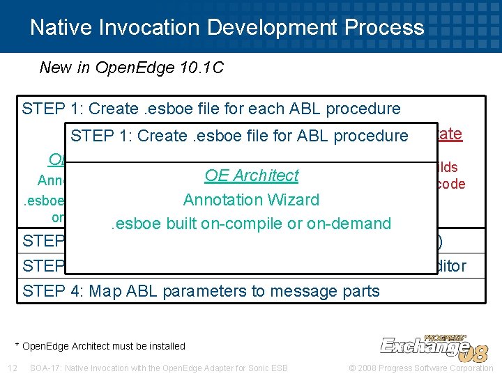 Native Invocation Development Process New in Open. Edge 10. 1 C STEP 1: Create. Native Invocation Development Process New in Open. Edge 10. 1 C STEP 1: Create.