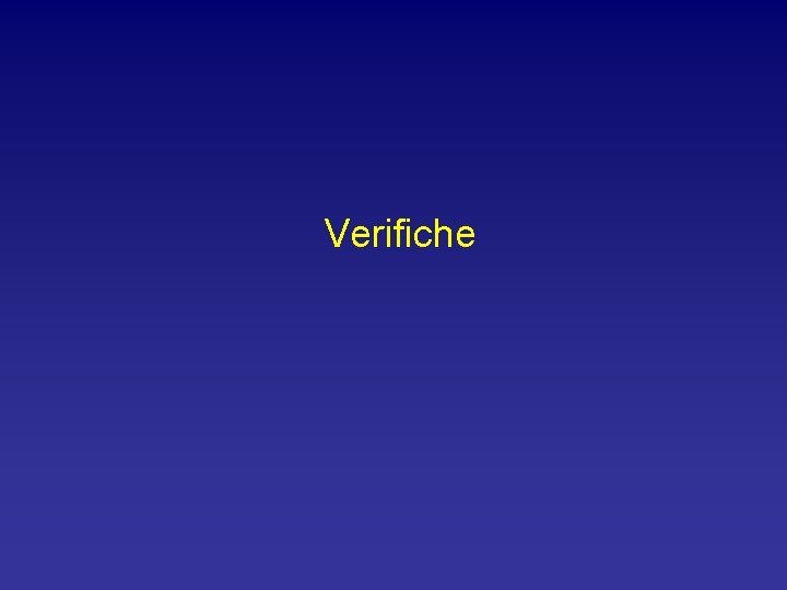 Verifiche 