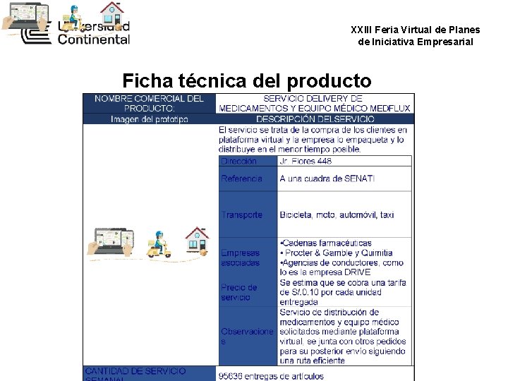 XXIII Feria Virtual de Planes de Iniciativa Empresarial Ficha técnica del producto XXIII Feria Virtual de Planes de Iniciativa Empresarial Ficha técnica del producto