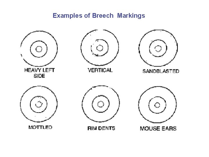 Examples of Breech Markings 