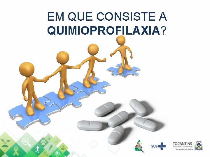 EM QUE CONSISTE A QUIMIOPROFILAXIA? 