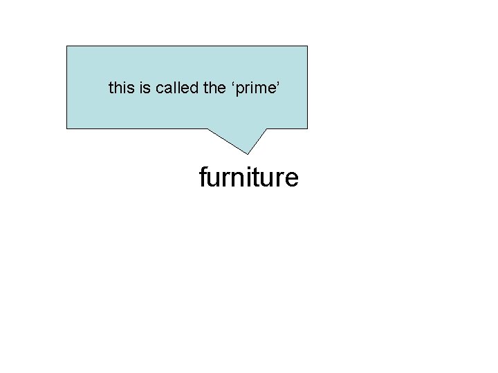 this is called the ‘prime’ furniture 