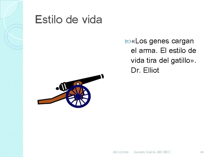 Estilo de vida «Los genes cargan el arma. El estilo de vida tira del Estilo de vida «Los genes cargan el arma. El estilo de vida tira del