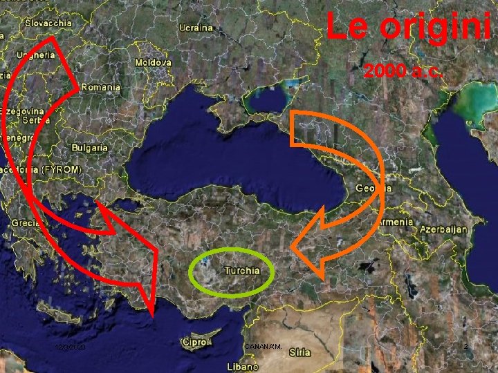 Le origini 2000 a. c. 12/3/2020 CANANA'M. 2 