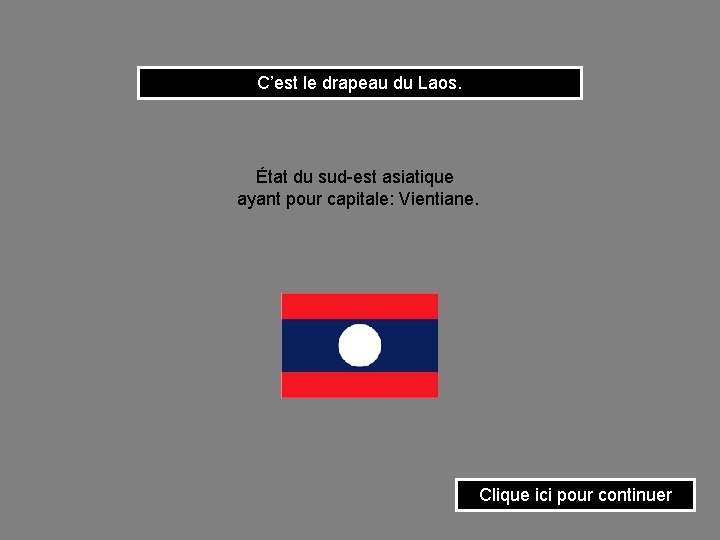 C’est le drapeau du Laos. État du sud-est asiatique ayant pour capitale: Vientiane. Clique