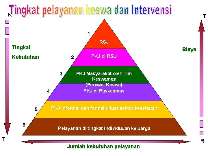 R T 1 RSJ Tingkat Biaya Kebutuhan 2 3 4 5 6 PKJ di