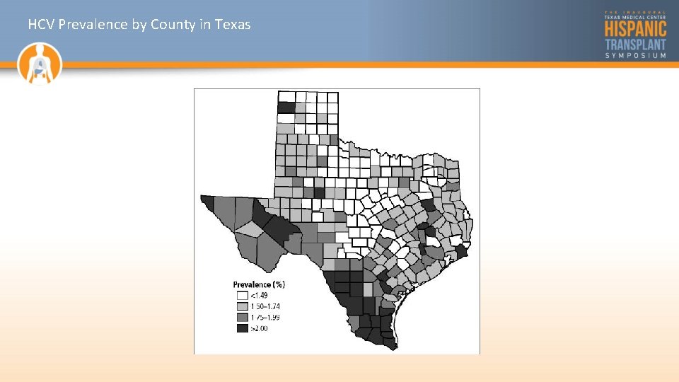 HCV Prevalence by County in Texas 