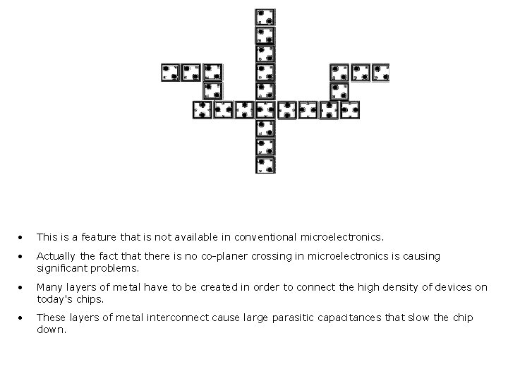  • This is a feature that is not available in conventional microelectronics. •