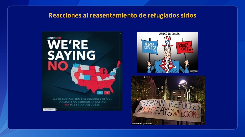 Reacciones al reasentamiento de refugiados sirios 