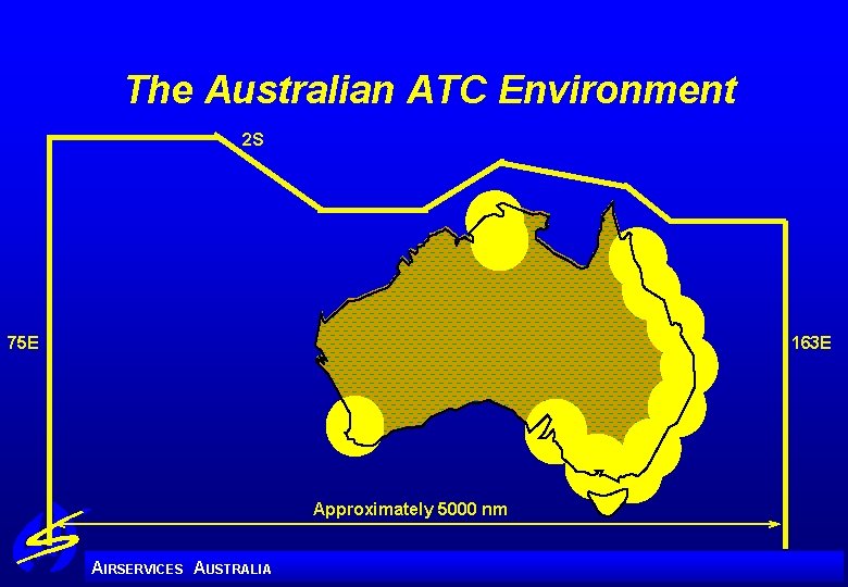 The Australian ATC Environment 2 S 75 E 163 E Approximately 5000 nm A