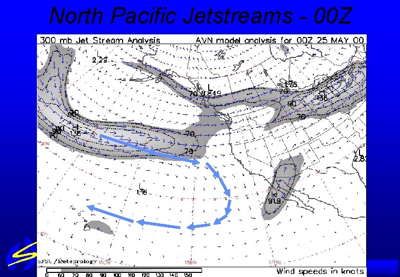 North Pacific Jetstreams - 00 Z A IRSERVICES AUSTRALIA 