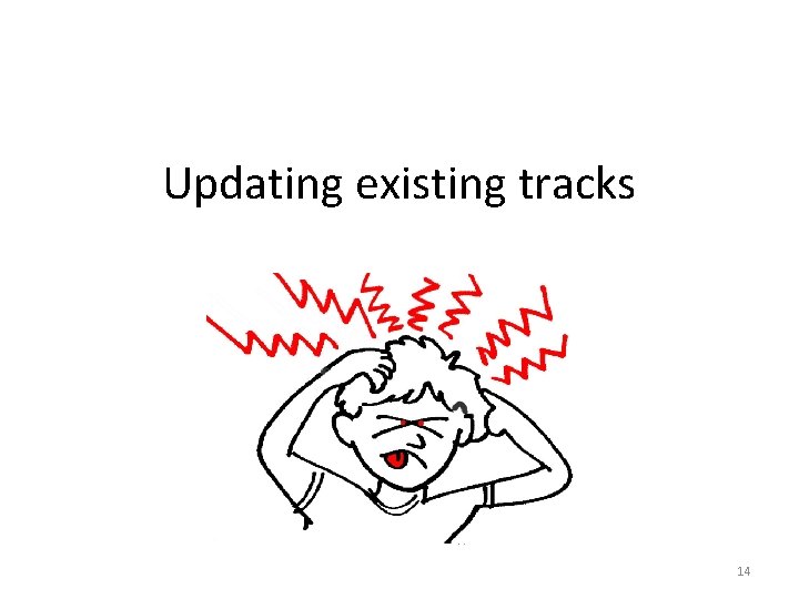 Updating existing tracks 14 Updating existing tracks 14
