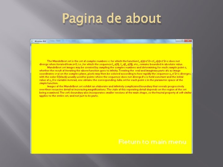 Pagina de about 