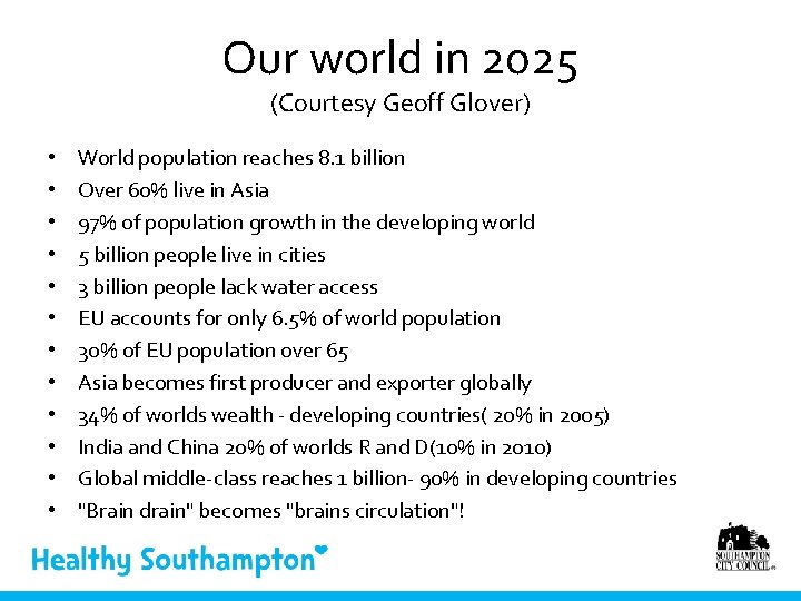 Our world in 2025 (Courtesy Geoff Glover) • • • World population reaches 8.