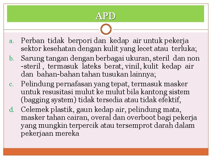APD Perban tidak berpori dan kedap air untuk pekerja sektor kesehatan dengan kulit yang APD Perban tidak berpori dan kedap air untuk pekerja sektor kesehatan dengan kulit yang