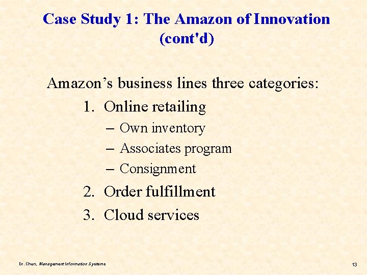 Chapter 3 Strategy and Information Systems Case Exercise