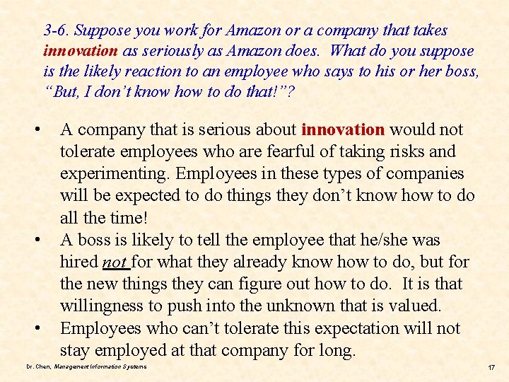 Chapter 3 Strategy and Information Systems Case Exercise