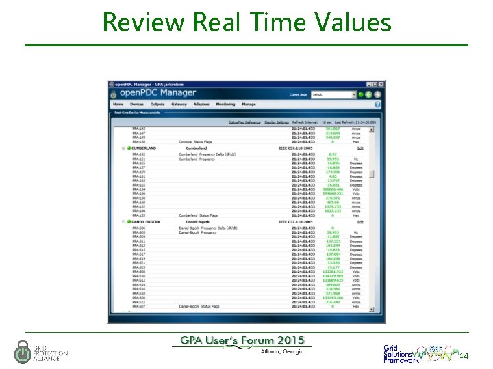 Review Real Time Values 44 