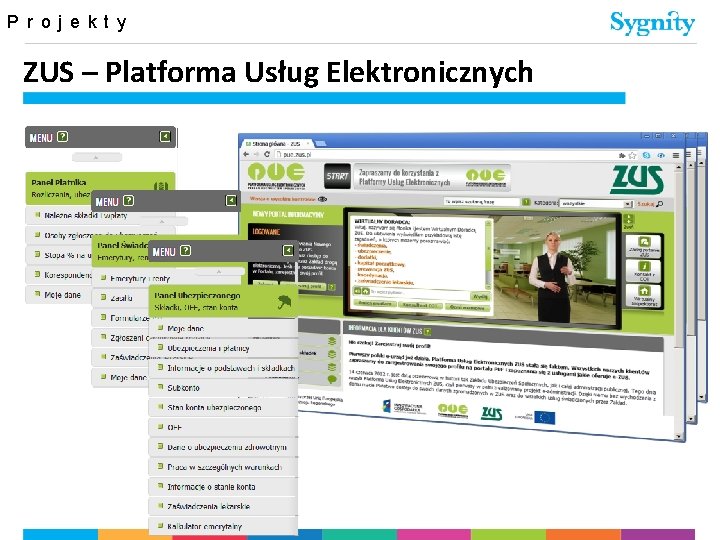 P r o j e k t y ZUS – Platforma Usług Elektronicznych 