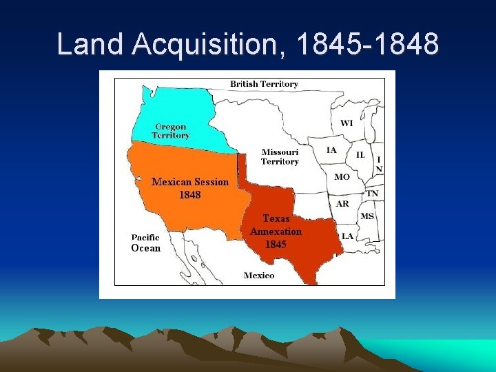 Land Acquisition, 1845 -1848 