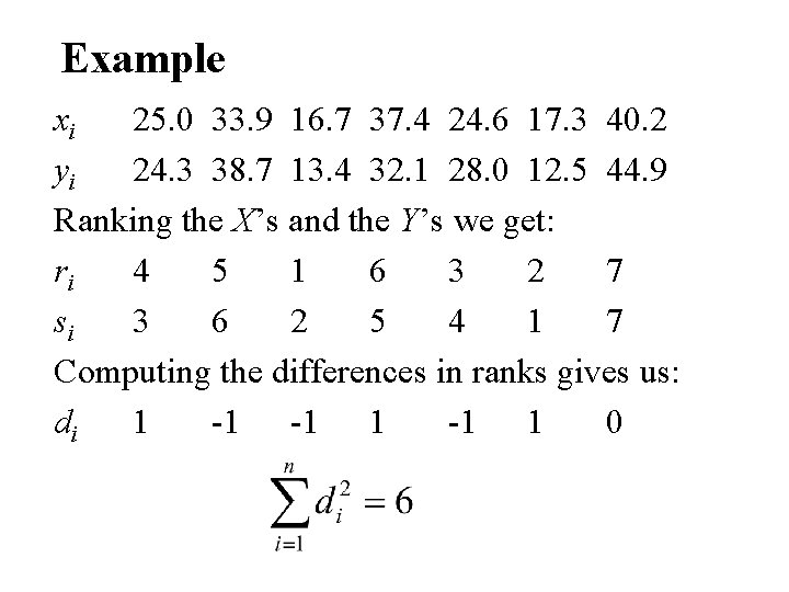 Example xi 25. 0 33. 9 16. 7 37. 4 24. 6 17. 3