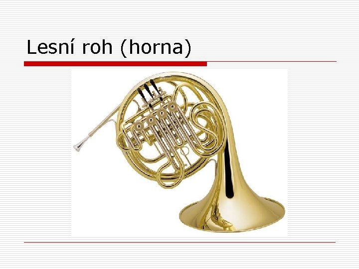 Lesní roh (horna) 