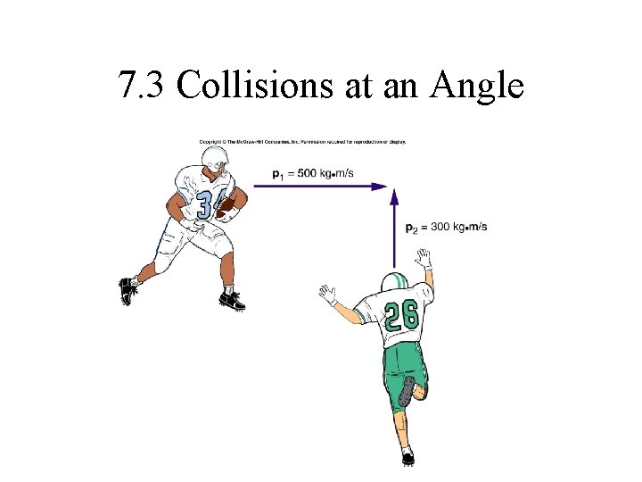 7. 3 Collisions at an Angle 
