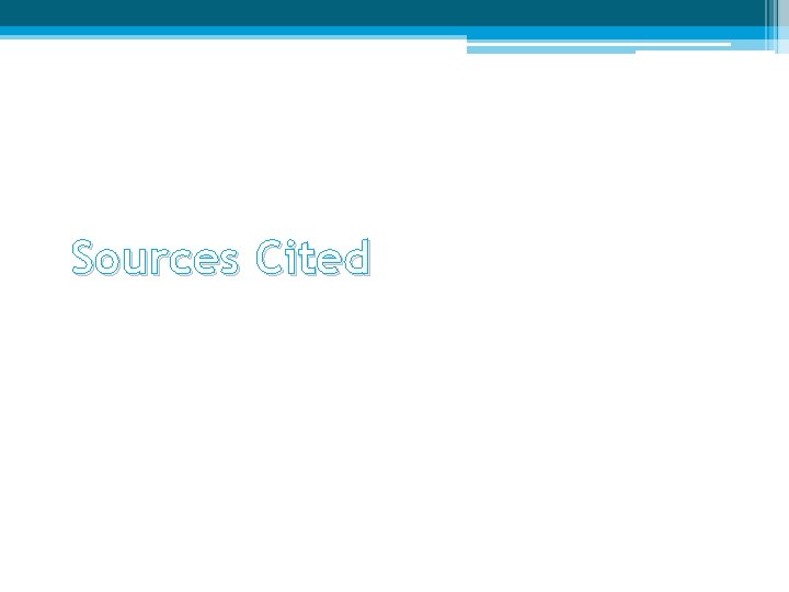 Sources Cited 