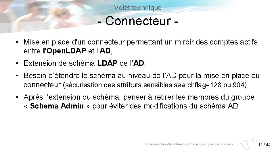 Volet technique - Connecteur • Mise en place d'un connecteur permettant un miroir des