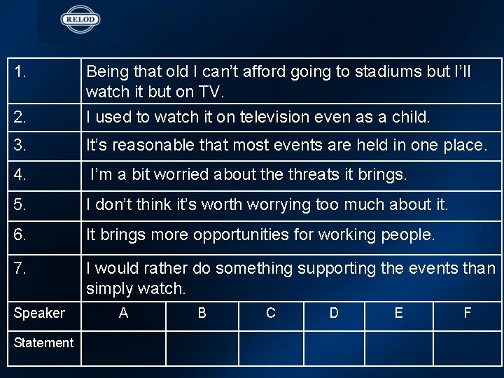 1. 2. Being that old I can’t afford going to stadiums but I’ll watch