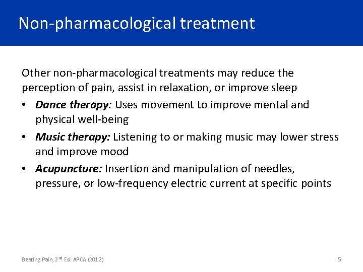 Nonpharmacological Treatment Disclaimer This Presentation Contains Information On
