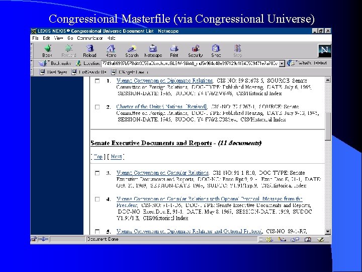 Congressional Masterfile (via Congressional Universe) 