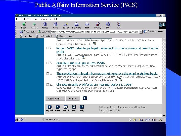 Public Affairs Information Service (PAIS) 