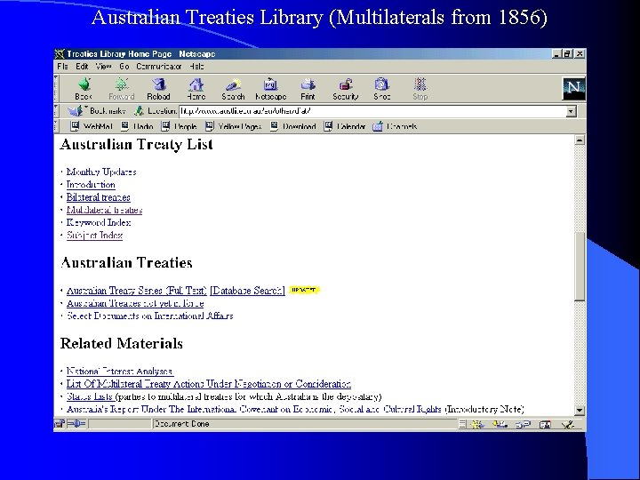 Australian Treaties Library (Multilaterals from 1856) 