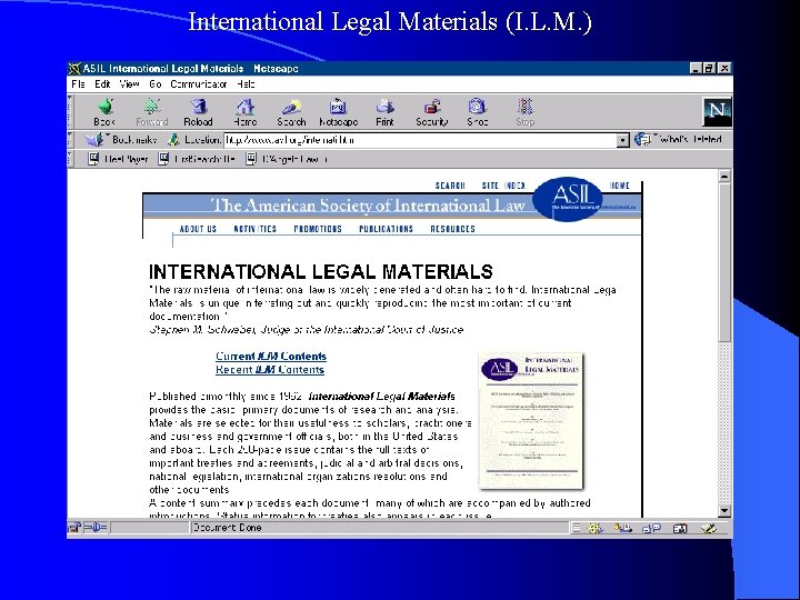 International Legal Materials (I. L. M. ) 