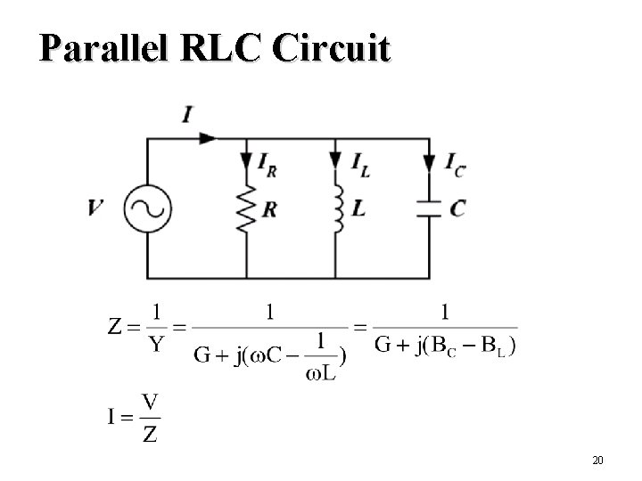 Parallel RLC Circuit 20 