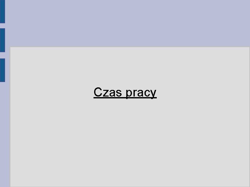 Czas pracy 