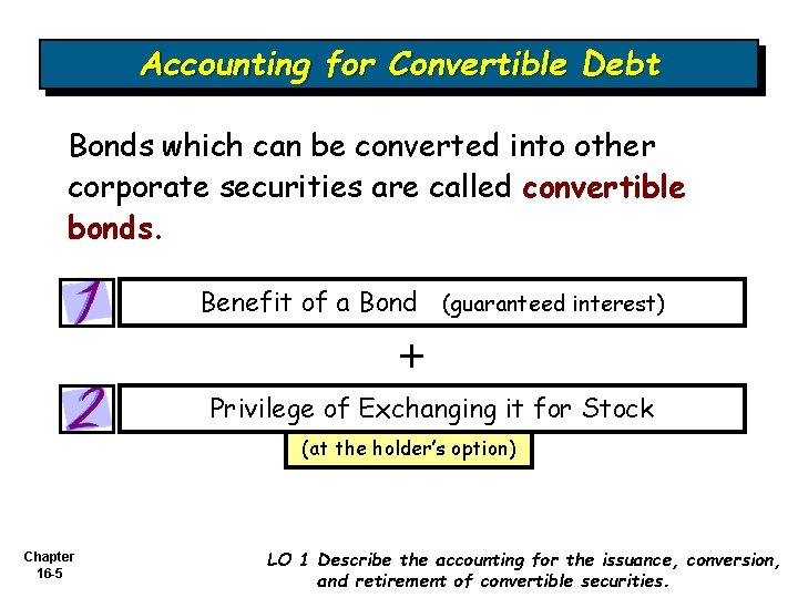 Accounting for Convertible Debt Bonds which can be converted into other corporate securities are