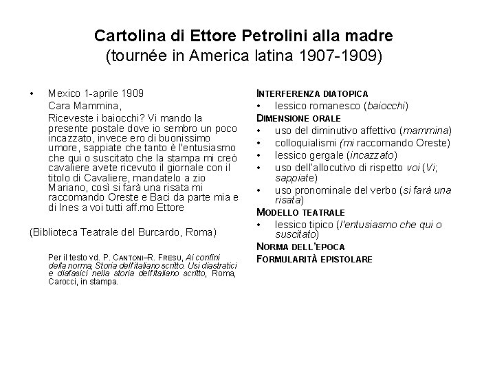 Cartolina di Ettore Petrolini alla madre (tournée in America latina 1907 -1909) • Mexico