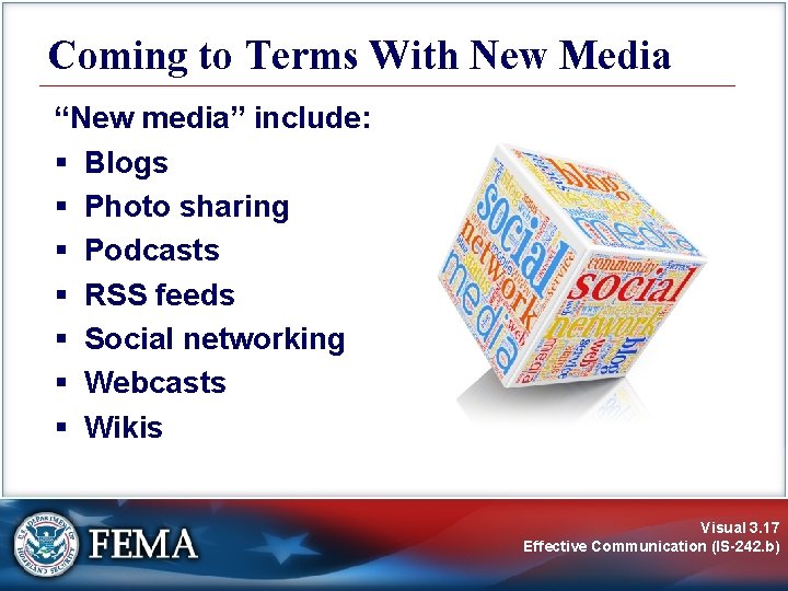 Coming to Terms With New Media “New media” include: § Blogs § Photo sharing
