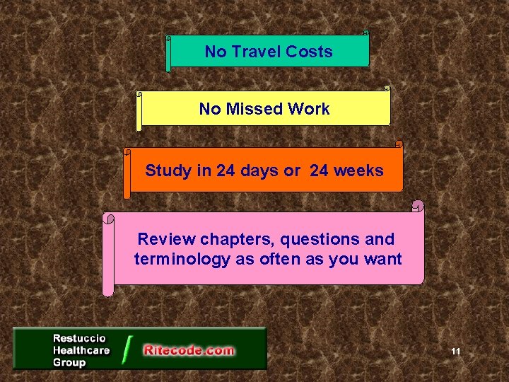 No Travel Costs No Missed Work Study in 24 days or 24 weeks Review