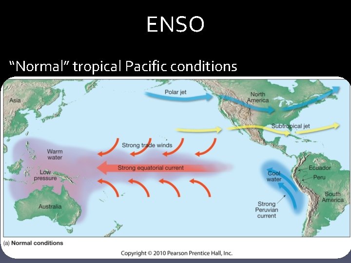 ENSO “Normal” tropical Pacific conditions 