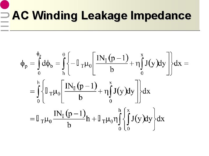 AC Winding Leakage Impedance 