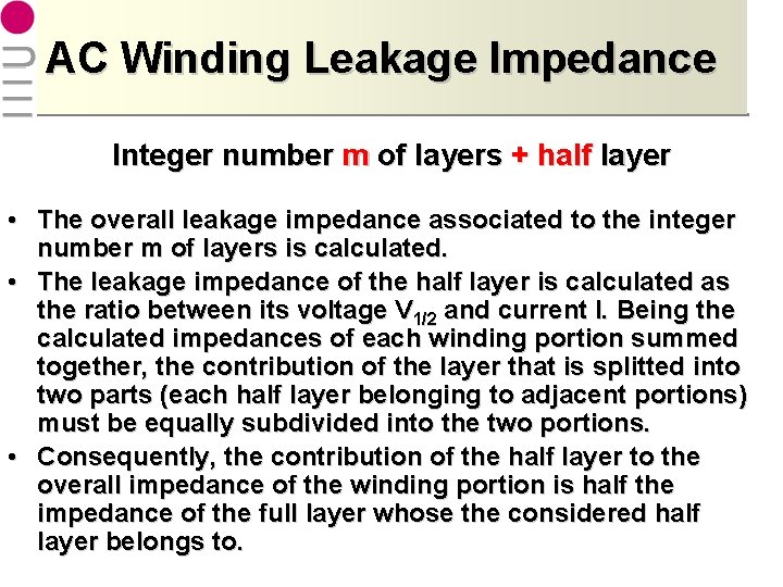 Leakage Impedance of Transformer Windings Prof Spiazzi