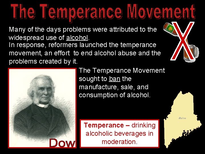 Many of the days problems were attributed to the widespread use of alcohol. In