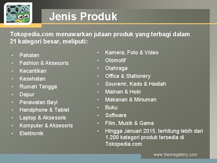 LOGO Jenis Produk Tokopedia. com menawarkan jutaan produk yang terbagi dalam 21 kategori besar, LOGO Jenis Produk Tokopedia. com menawarkan jutaan produk yang terbagi dalam 21 kategori besar,